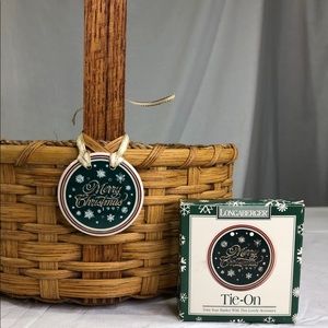 Longaberger Merry Christmas Tie On